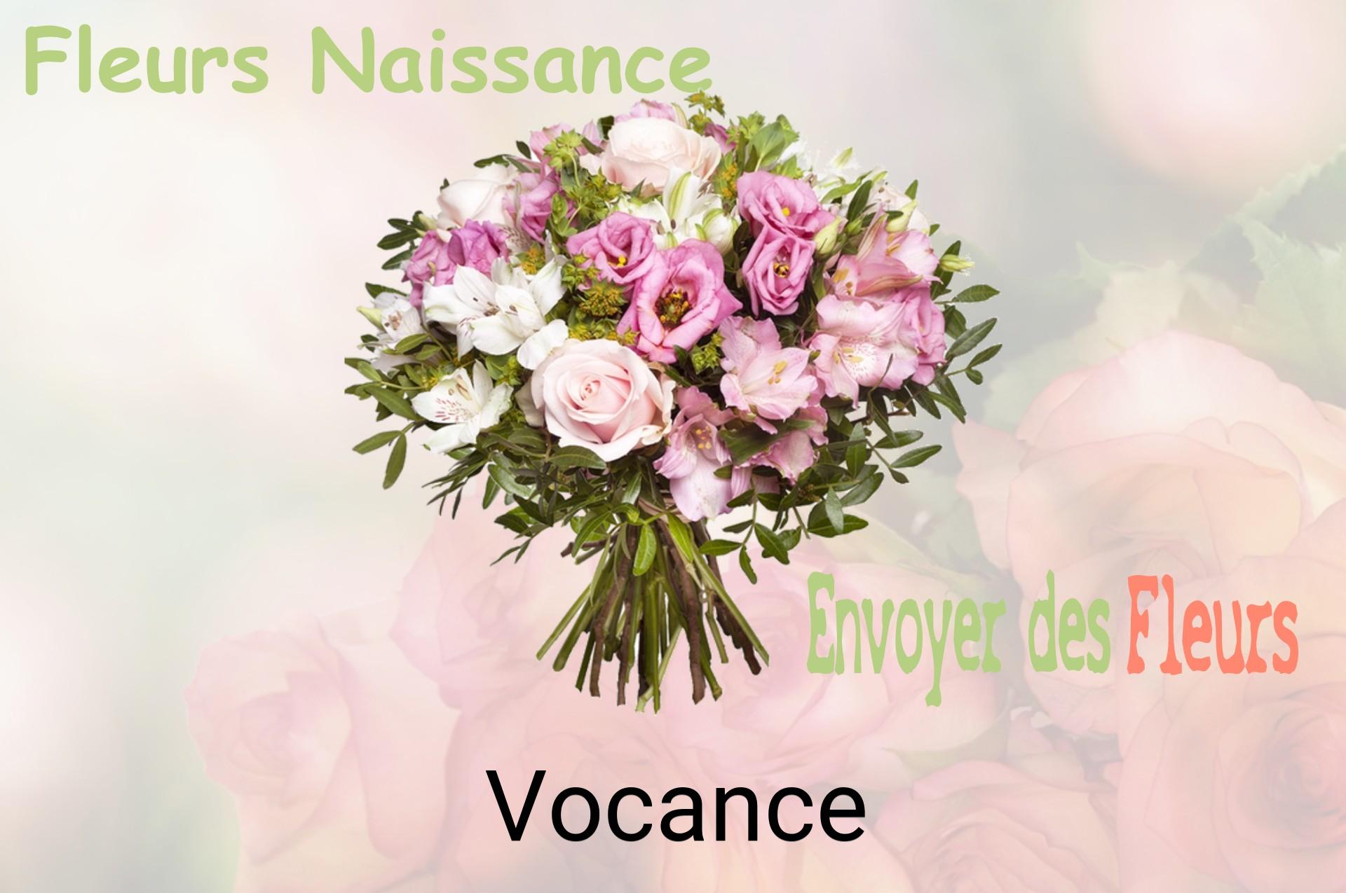 Bouquet de fleurs de naissance livré à Vocance